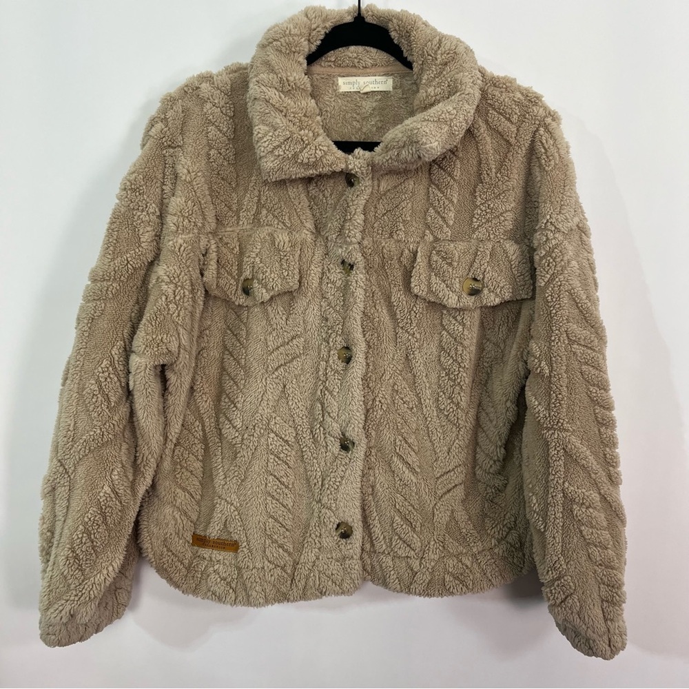 2/$30 Simply Southern Women’s Button Up Sweater Jacket Sz Small